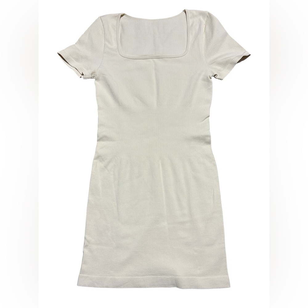 OQQ Square Neck Bodycon Dress